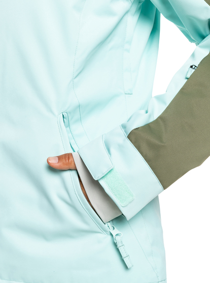 3 Free Jet Block 2022 - Funktionelle Schneejacke für Frauen Blau ERJTJ03362 Roxy