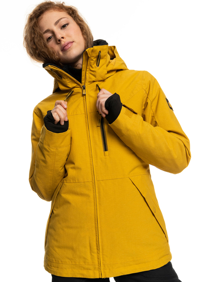 womens mustard parka jacket