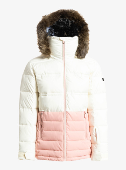 9 Quinn Insulated Snow Jacket White ERJTJ03378 Roxy