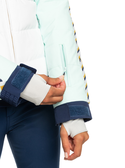 10 Peak Chic Insulated 2022 - Funktionelle Schneejacke für Frauen Blau ERJTJ03379 Roxy