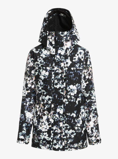 10 GORE-TEX® Glade Printed Insulated Snow Jacket Black ERJTJ03398 Roxy