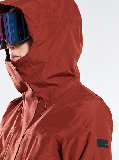 Snow hot sale jacket rust