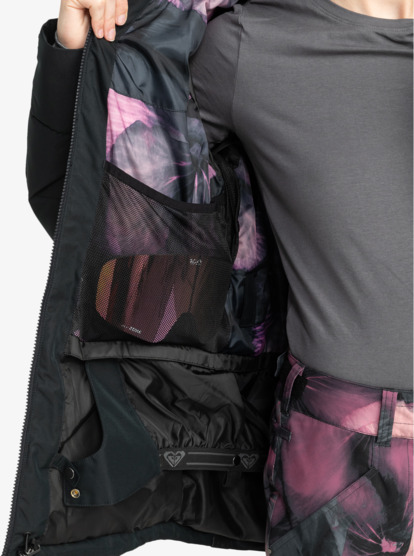 3 Quinn Technical Snow Jacket Black ERJTJ03416 Roxy