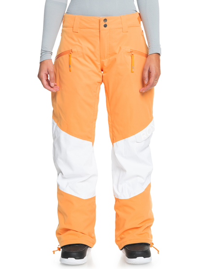 12 Womens Chloe Kim Woodrose Technical Snow Pants Orange ERJTP03260 Roxy