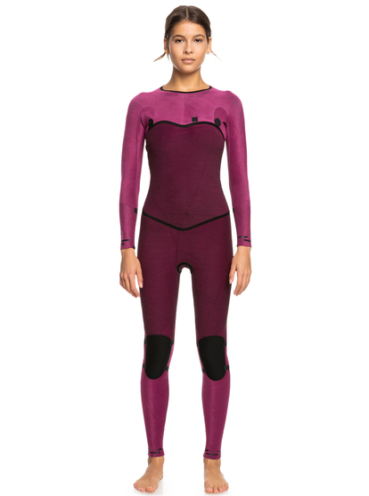8 Womens 3/2mm Performance Chest Zip Wetsuit Pink ERJW103079 Roxy