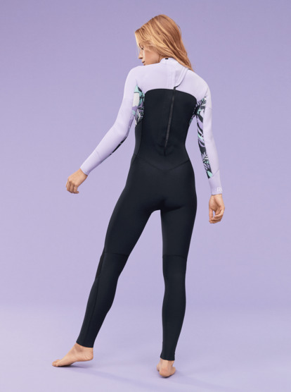 8 Womens 3/2mm Swell Series Back Zip Wetsuit Black ERJW103121 Roxy