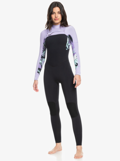 0 4/3mm Swell Series - Combinaison de surf zip poitrine pour Femme Noir ERJW103125 Roxy