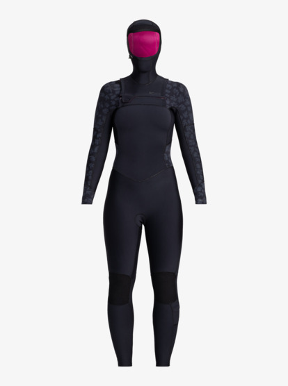 10 5/4/3mm Swell Series - Hooded Chest Zip Wetsuit for Women Black ERJW203012 Roxy