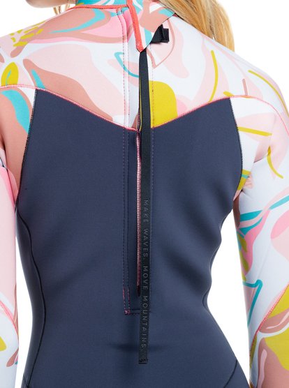 6 2/2mm Syncro - Springsuit Back Zip pour Femme Gris ERJW403035 Roxy
