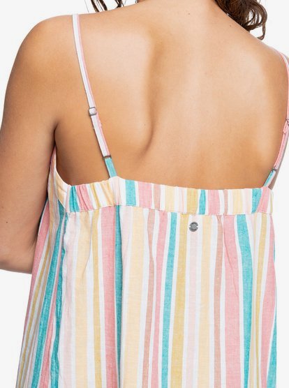 5 Womens Golden Allure Strappy Midi Dress White ERJWD03589 Roxy