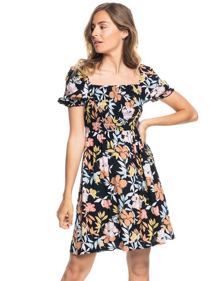 petal flip mini dress