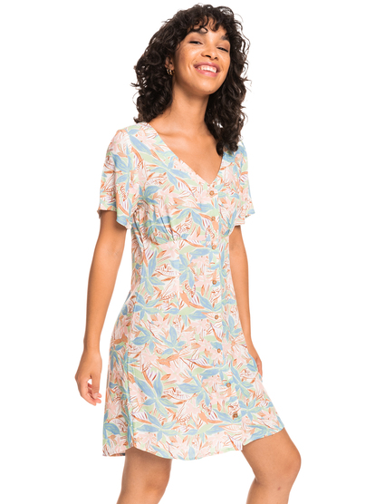 4 Womens Keep On Loving Dress Green ERJWD03653 Roxy