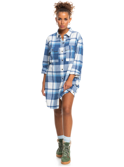 Running Seasons - Long Sleeve Shirt Dress for Women | Roxy