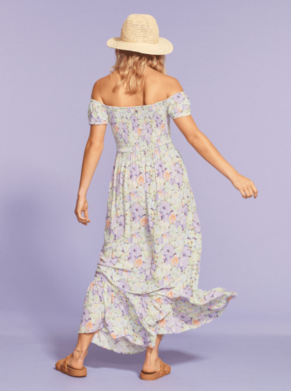 6 Womens Lounging Time Maxi Dress Purple ERJWD03737 Roxy