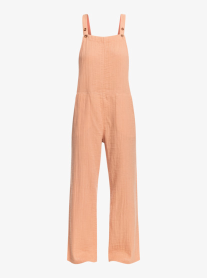 4 Womens Beachside Dreaming Strappy Jumpsuit Beige ERJWO03002 Roxy