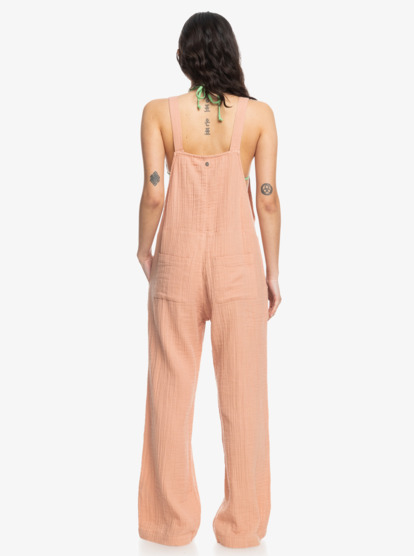 3 Womens Beachside Dreaming Strappy Jumpsuit Beige ERJWO03002 Roxy