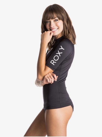 Roxy Womens Whole Hearted Short Sleeve Rashguard