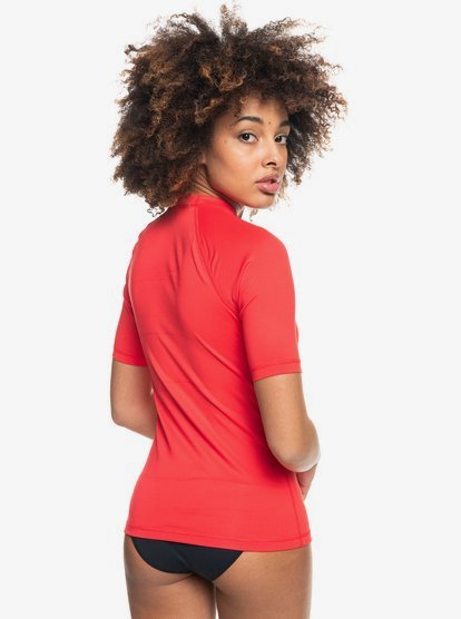 3 Whole Hearted - Licra de manga corta UPF 50 para Mujer Rojo ERJWR03409 Roxy