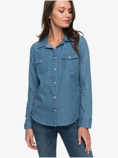 light denim long sleeve shirt