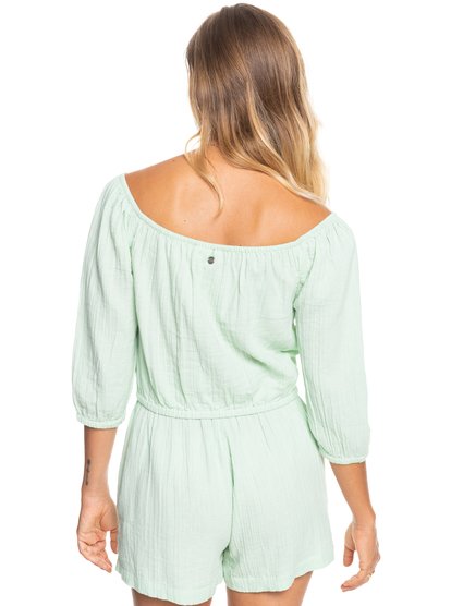5 Sunny Crush 2022 - Crop top épaules dénudées pour Femme Vert ERJWT03538 Roxy
