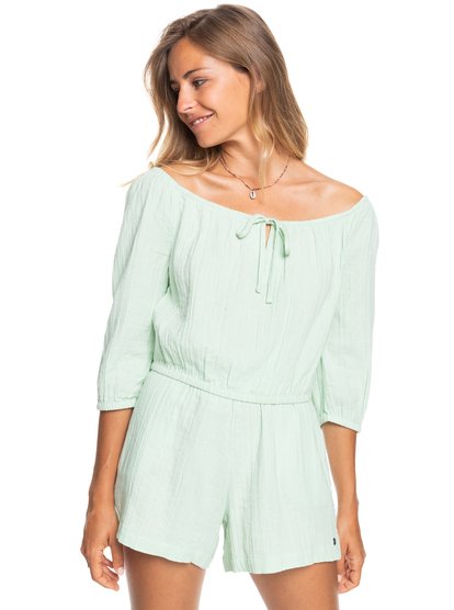 3 Sunny Crush 2022 - Crop top épaules dénudées pour Femme Vert ERJWT03538 Roxy