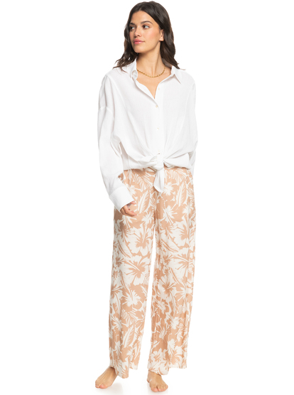 3 Womens Cool Evening Long Sleeve Shirt White ERJWT03605 Roxy