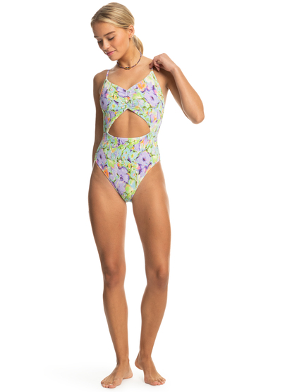 2 Womens Blumen One-Piece Swimsuit Purple ERJX103578 Roxy