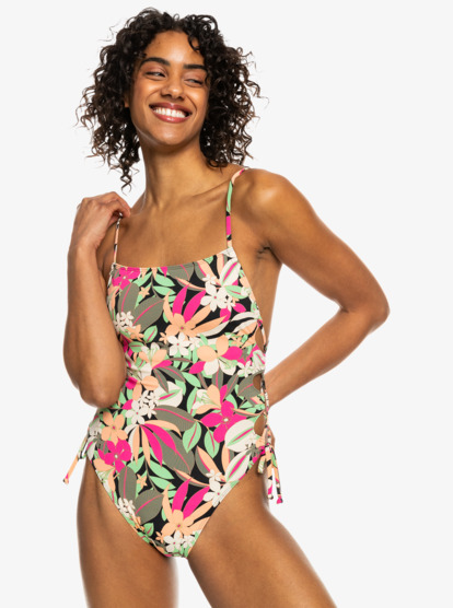 Printed Beach Classics - Cross Back One-Piece Swimsuit for Women