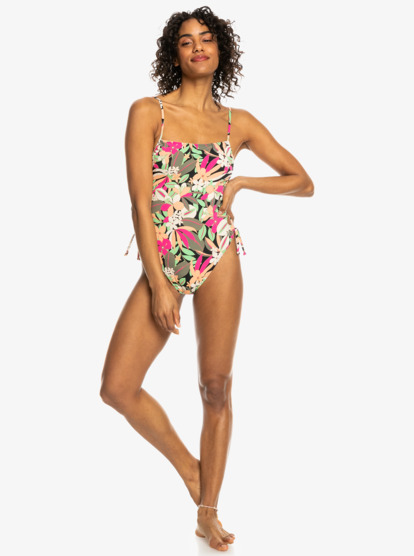 Printed Beach Classics - Cross Back One-Piece Swimsuit for Women