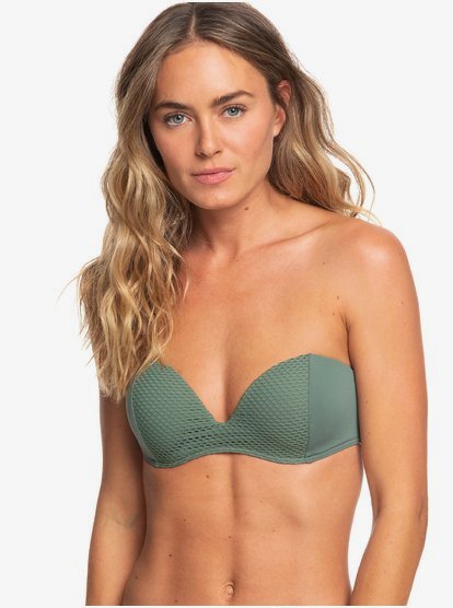 underwire bandeau bikini top