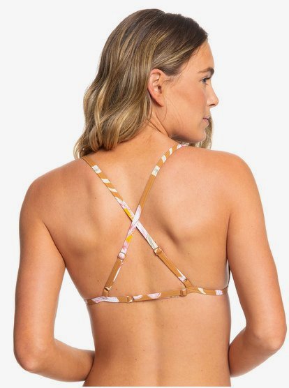 ROXY Womens Print Beach Classics Fixed Tri Top