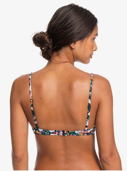 Roxy Womens Printed Beach Classics Underwired Elongated Tri Bikini Top for Women