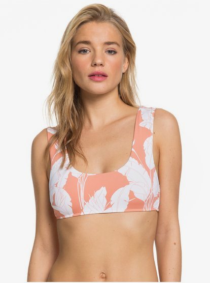 Roxy Womens Print Beach Classics Bralette Swim Top