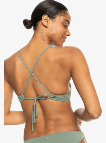 3 Beach Classics - Bikinioberteil mit Athletic Triangle Fit für Frauen Grün ERJX304596 Roxy