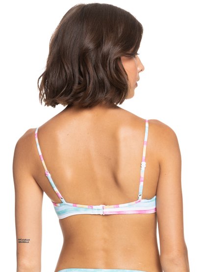 3 Island In The Sun Wrap Bralette Bikini Top Yellow ERJX304605 Roxy