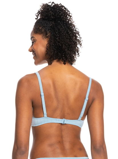 8 Womens Roxy Love The Muse Bikini Top Blue ERJX304648 Roxy