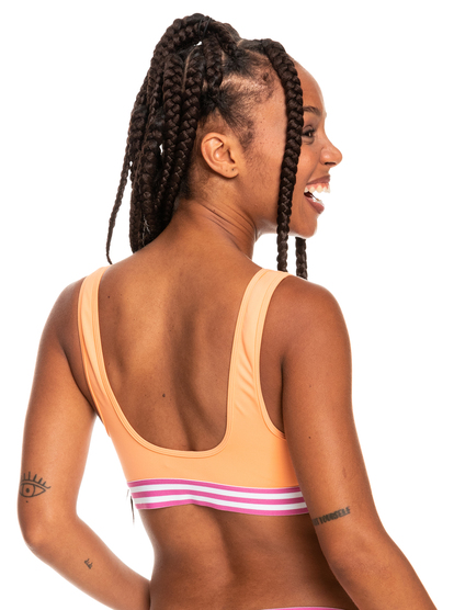 3 Rad Retro Elongated Triangle Bikini Top Pink ERJX304672 Roxy