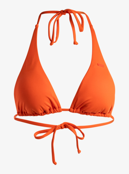 4 Beach Classics Tiki Triangle Bikini Top Orange ERJX304719 Roxy