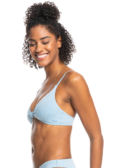 8 Roxy Love The Surf Knot Bikini Top Blue ERJX304759 Roxy