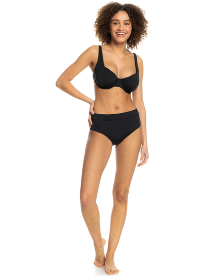 3 Womens Beach Classics D-Cup Underwired Bikini Top Black ERJX304779 Roxy