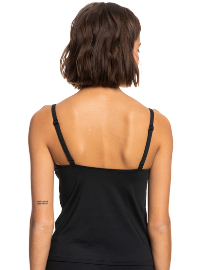 4 Womens Beach Classics Tankini Bikini Top Black ERJX304780 Roxy