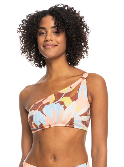 5 Womens Floraldelic Assymetric Bikini Top  ERJX304866 Roxy