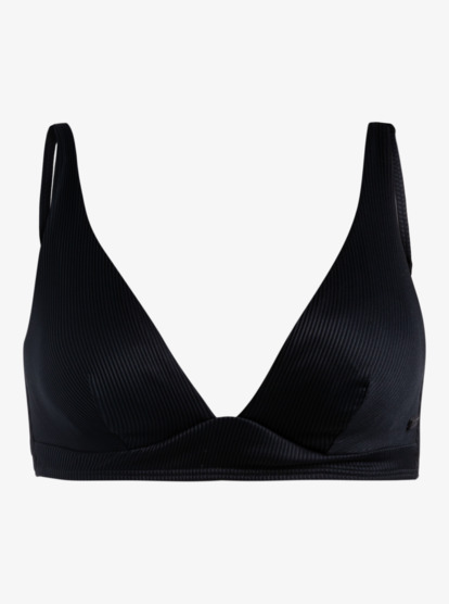 5 Womens Rib Roxy Love The Roller Bikini Top Black ERJX305087 Roxy