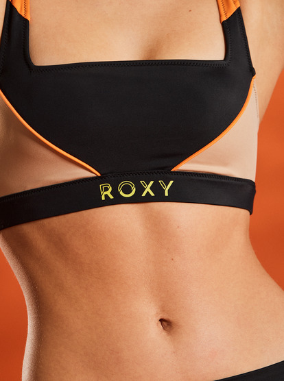 9 ROXY Active - Sujetador deportivo de alto impacto para Mujer Negro ERJX305151 Roxy