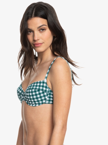 2 Womens The Plaid Pulse Underwired Separate Top Purple ERJX305174 Roxy