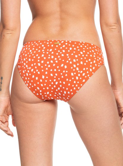 3 Tropical Oasis Hipster Bikini Bottoms Orange ERJX404261 Roxy