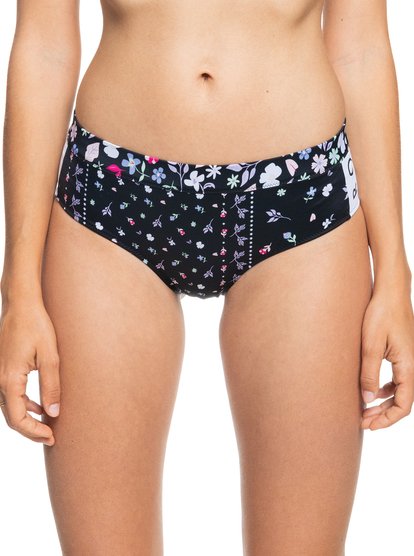 4 Womens Roxy Fitness Separate Bikini Pant Black ERJX404265 Roxy
