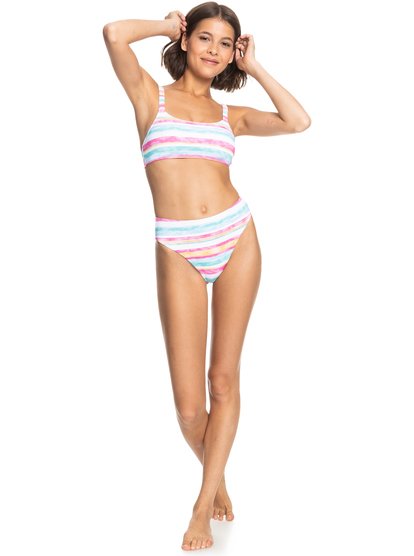 2 Island In The Sun Mid Waist Moderate Coverage Bikini Bottoms  ERJX404302 Roxy
