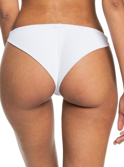 3 Roxy Love The Baja Cheeky Bikini Bottoms White ERJX404325 Roxy