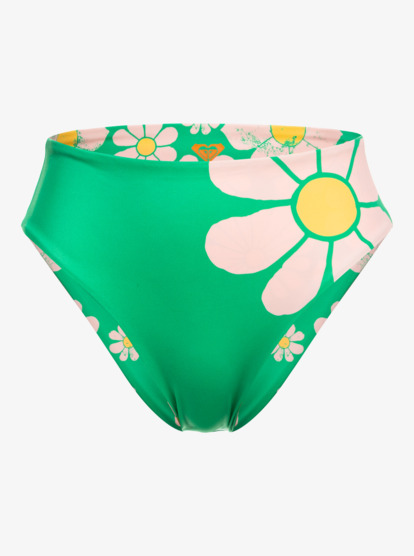 Pop Surf Reversible Mid-Waist Bikini Bottoms | Roxy